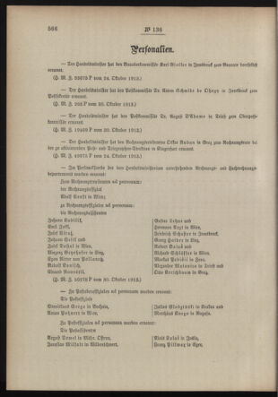 Post- und Telegraphen-Verordnungsblatt für das Verwaltungsgebiet des K.-K. Handelsministeriums 19131107 Seite: 2