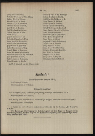 Post- und Telegraphen-Verordnungsblatt für das Verwaltungsgebiet des K.-K. Handelsministeriums 19131107 Seite: 3