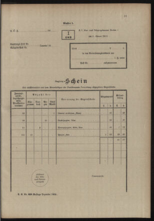 Post- und Telegraphen-Verordnungsblatt für das Verwaltungsgebiet des K.-K. Handelsministeriums 19131125 Seite: 15