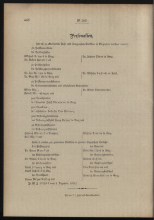 Post- und Telegraphen-Verordnungsblatt für das Verwaltungsgebiet des K.-K. Handelsministeriums 19131215 Seite: 4