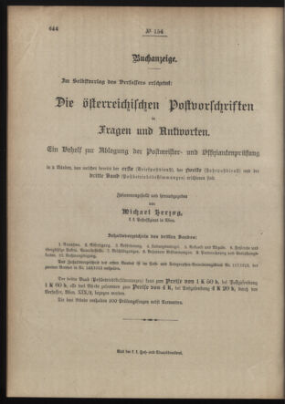 Post- und Telegraphen-Verordnungsblatt für das Verwaltungsgebiet des K.-K. Handelsministeriums 19131217 Seite: 4