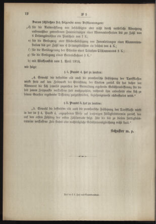 Post- und Telegraphen-Verordnungsblatt für das Verwaltungsgebiet des K.-K. Handelsministeriums 19140103 Seite: 4