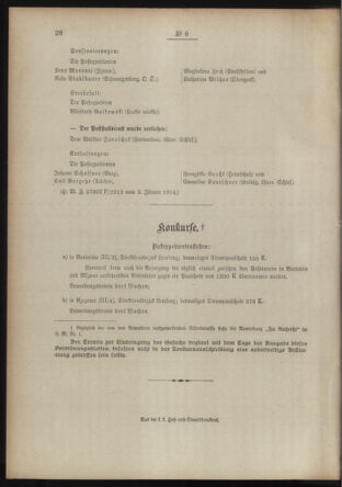 Post- und Telegraphen-Verordnungsblatt für das Verwaltungsgebiet des K.-K. Handelsministeriums 19140110 Seite: 4