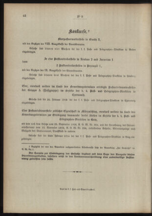 Post- und Telegraphen-Verordnungsblatt für das Verwaltungsgebiet des K.-K. Handelsministeriums 19140114 Seite: 4