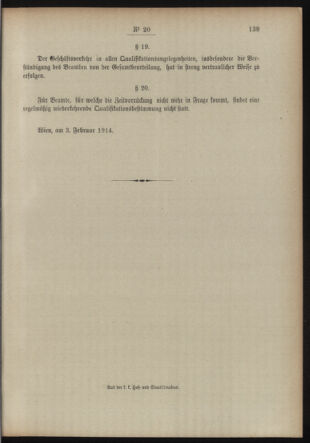 Post- und Telegraphen-Verordnungsblatt für das Verwaltungsgebiet des K.-K. Handelsministeriums 19140205 Seite: 7