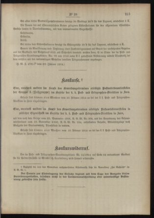 Post- und Telegraphen-Verordnungsblatt für das Verwaltungsgebiet des K.-K. Handelsministeriums 19140212 Seite: 5