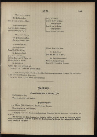 Post- und Telegraphen-Verordnungsblatt für das Verwaltungsgebiet des K.-K. Handelsministeriums 19140219 Seite: 3