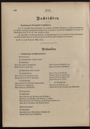 Post- und Telegraphen-Verordnungsblatt für das Verwaltungsgebiet des K.-K. Handelsministeriums 19140406 Seite: 2