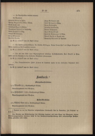 Post- und Telegraphen-Verordnungsblatt für das Verwaltungsgebiet des K.-K. Handelsministeriums 19140428 Seite: 3