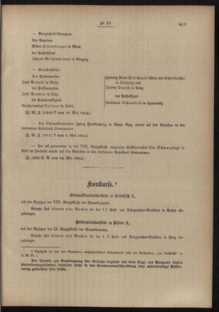 Post- und Telegraphen-Verordnungsblatt für das Verwaltungsgebiet des K.-K. Handelsministeriums 19140522 Seite: 3