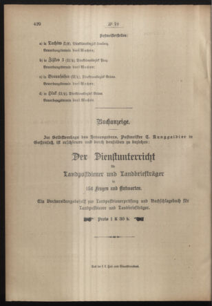 Post- und Telegraphen-Verordnungsblatt für das Verwaltungsgebiet des K.-K. Handelsministeriums 19140522 Seite: 4