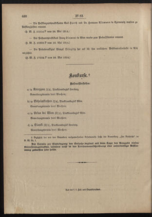 Post- und Telegraphen-Verordnungsblatt für das Verwaltungsgebiet des K.-K. Handelsministeriums 19140604 Seite: 4