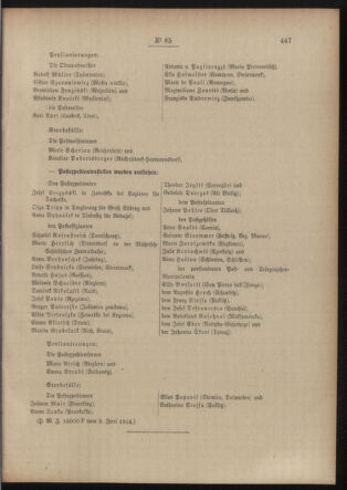 Post- und Telegraphen-Verordnungsblatt für das Verwaltungsgebiet des K.-K. Handelsministeriums 19140606 Seite: 3