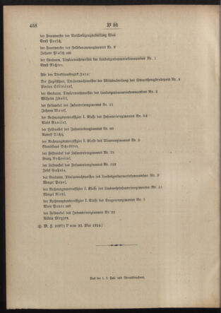 Post- und Telegraphen-Verordnungsblatt für das Verwaltungsgebiet des K.-K. Handelsministeriums 19140609 Seite: 10