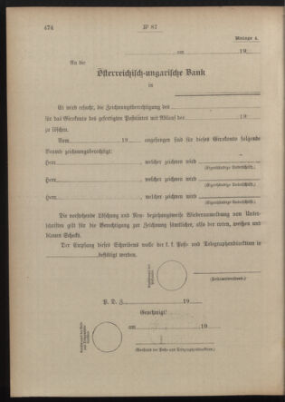 Post- und Telegraphen-Verordnungsblatt für das Verwaltungsgebiet des K.-K. Handelsministeriums 19140612 Seite: 16