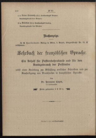 Post- und Telegraphen-Verordnungsblatt für das Verwaltungsgebiet des K.-K. Handelsministeriums 19140620 Seite: 4