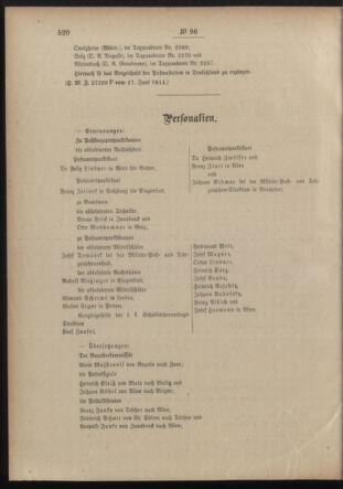 Post- und Telegraphen-Verordnungsblatt für das Verwaltungsgebiet des K.-K. Handelsministeriums 19140625 Seite: 2