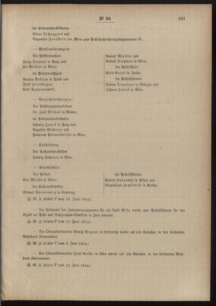 Post- und Telegraphen-Verordnungsblatt für das Verwaltungsgebiet des K.-K. Handelsministeriums 19140625 Seite: 3