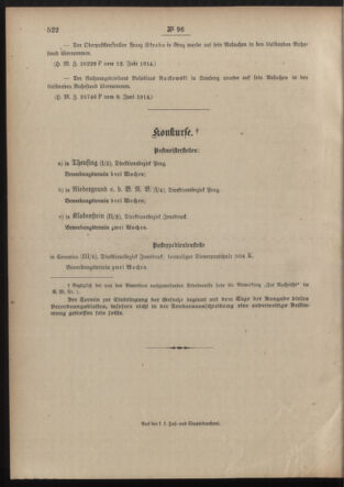 Post- und Telegraphen-Verordnungsblatt für das Verwaltungsgebiet des K.-K. Handelsministeriums 19140625 Seite: 4