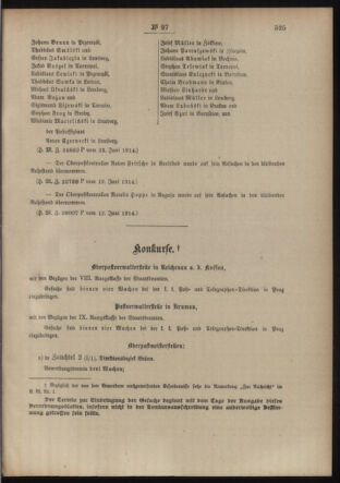 Post- und Telegraphen-Verordnungsblatt für das Verwaltungsgebiet des K.-K. Handelsministeriums 19140627 Seite: 3