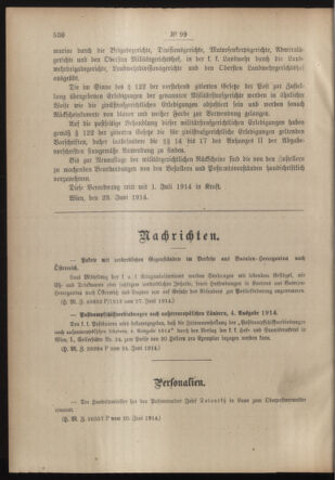 Post- und Telegraphen-Verordnungsblatt für das Verwaltungsgebiet des K.-K. Handelsministeriums 19140702 Seite: 2