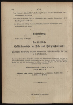 Post- und Telegraphen-Verordnungsblatt für das Verwaltungsgebiet des K.-K. Handelsministeriums 19140714 Seite: 4