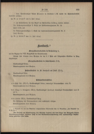 Post- und Telegraphen-Verordnungsblatt für das Verwaltungsgebiet des K.-K. Handelsministeriums 19140716 Seite: 3