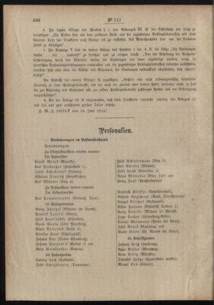 Post- und Telegraphen-Verordnungsblatt für das Verwaltungsgebiet des K.-K. Handelsministeriums 19140721 Seite: 2