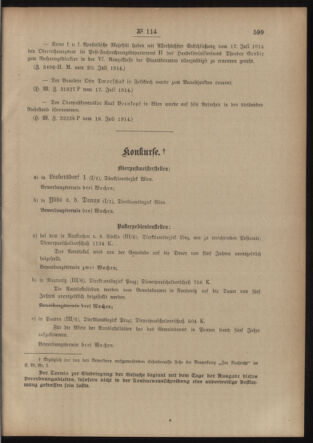 Post- und Telegraphen-Verordnungsblatt für das Verwaltungsgebiet des K.-K. Handelsministeriums 19140727 Seite: 3