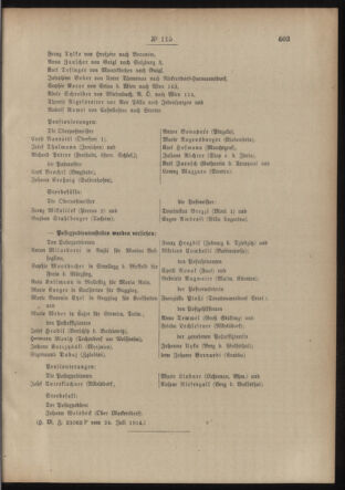 Post- und Telegraphen-Verordnungsblatt für das Verwaltungsgebiet des K.-K. Handelsministeriums 19140729 Seite: 3