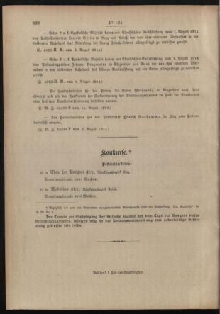 Post- und Telegraphen-Verordnungsblatt für das Verwaltungsgebiet des K.-K. Handelsministeriums 19140814 Seite: 4