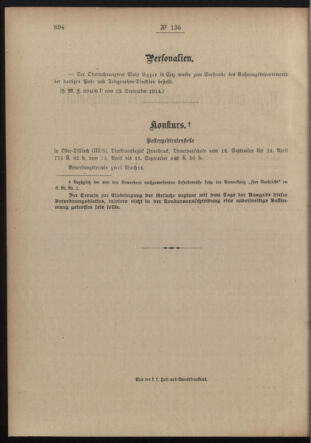 Post- und Telegraphen-Verordnungsblatt für das Verwaltungsgebiet des K.-K. Handelsministeriums 19140918 Seite: 2