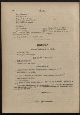 Post- und Telegraphen-Verordnungsblatt für das Verwaltungsgebiet des K.-K. Handelsministeriums 19140930 Seite: 4