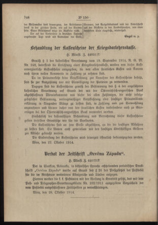 Post- und Telegraphen-Verordnungsblatt für das Verwaltungsgebiet des K.-K. Handelsministeriums 19141030 Seite: 2