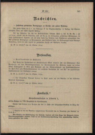 Post- und Telegraphen-Verordnungsblatt für das Verwaltungsgebiet des K.-K. Handelsministeriums 19141030 Seite: 3