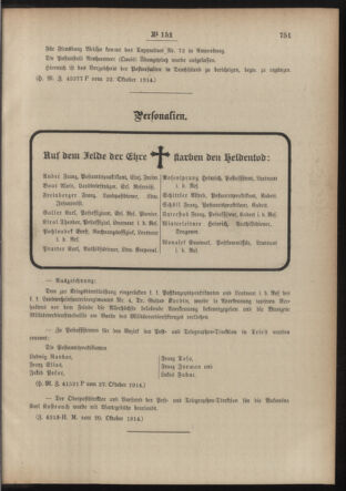 Post- und Telegraphen-Verordnungsblatt für das Verwaltungsgebiet des K.-K. Handelsministeriums 19141102 Seite: 3