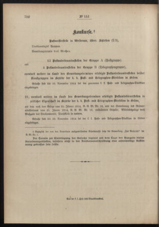 Post- und Telegraphen-Verordnungsblatt für das Verwaltungsgebiet des K.-K. Handelsministeriums 19141102 Seite: 4