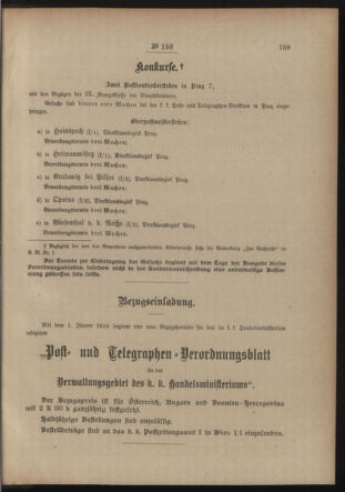 Post- und Telegraphen-Verordnungsblatt für das Verwaltungsgebiet des K.-K. Handelsministeriums 19141111 Seite: 3