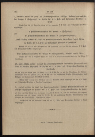 Post- und Telegraphen-Verordnungsblatt für das Verwaltungsgebiet des K.-K. Handelsministeriums 19141117 Seite: 4