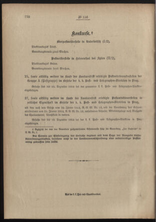 Post- und Telegraphen-Verordnungsblatt für das Verwaltungsgebiet des K.-K. Handelsministeriums 19141124 Seite: 2