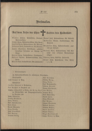 Post- und Telegraphen-Verordnungsblatt für das Verwaltungsgebiet des K.-K. Handelsministeriums 19141125 Seite: 3