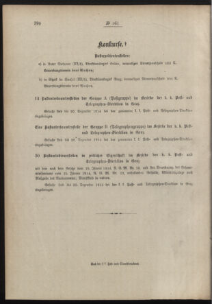 Post- und Telegraphen-Verordnungsblatt für das Verwaltungsgebiet des K.-K. Handelsministeriums 19141207 Seite: 4