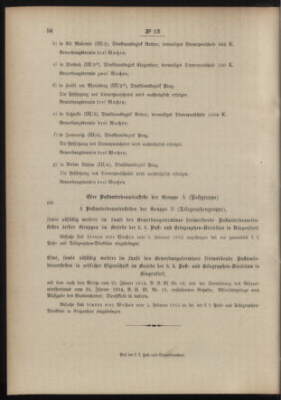 Post- und Telegraphen-Verordnungsblatt für das Verwaltungsgebiet des K.-K. Handelsministeriums 19150203 Seite: 4