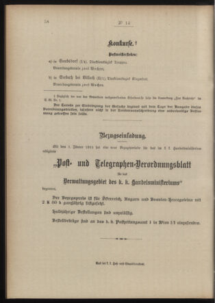 Post- und Telegraphen-Verordnungsblatt für das Verwaltungsgebiet des K.-K. Handelsministeriums 19150204 Seite: 2