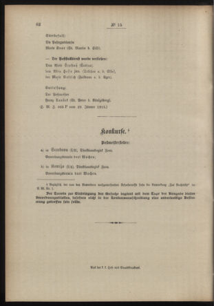 Post- und Telegraphen-Verordnungsblatt für das Verwaltungsgebiet des K.-K. Handelsministeriums 19150205 Seite: 4