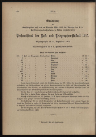 Post- und Telegraphen-Verordnungsblatt für das Verwaltungsgebiet des K.-K. Handelsministeriums 19150208 Seite: 6