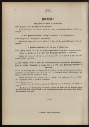 Post- und Telegraphen-Verordnungsblatt für das Verwaltungsgebiet des K.-K. Handelsministeriums 19150209 Seite: 4