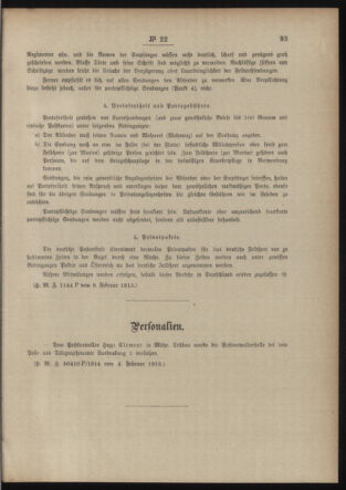 Post- und Telegraphen-Verordnungsblatt für das Verwaltungsgebiet des K.-K. Handelsministeriums 19150215 Seite: 9