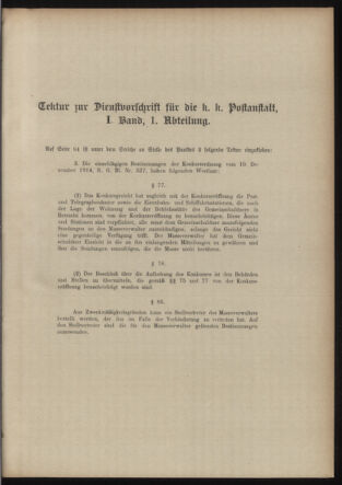 Post- und Telegraphen-Verordnungsblatt für das Verwaltungsgebiet des K.-K. Handelsministeriums 19150219 Seite: 7