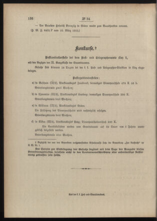 Post- und Telegraphen-Verordnungsblatt für das Verwaltungsgebiet des K.-K. Handelsministeriums 19150318 Seite: 4